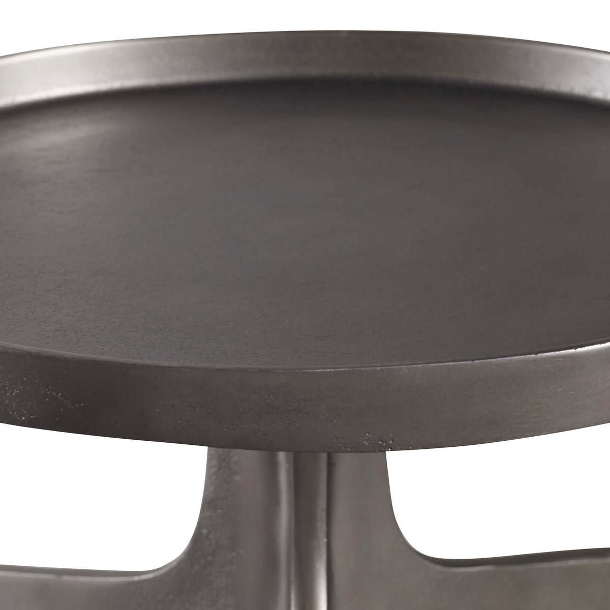 Kenna Nickel Accent Table, Side & End Table by Uttermost, 16" width x 25" height x 16" depth View 4
