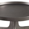 Kenna Nickel Accent Table, Side & End Table by Uttermost, 16" width x 25" height x 16" depth thumbnail 4