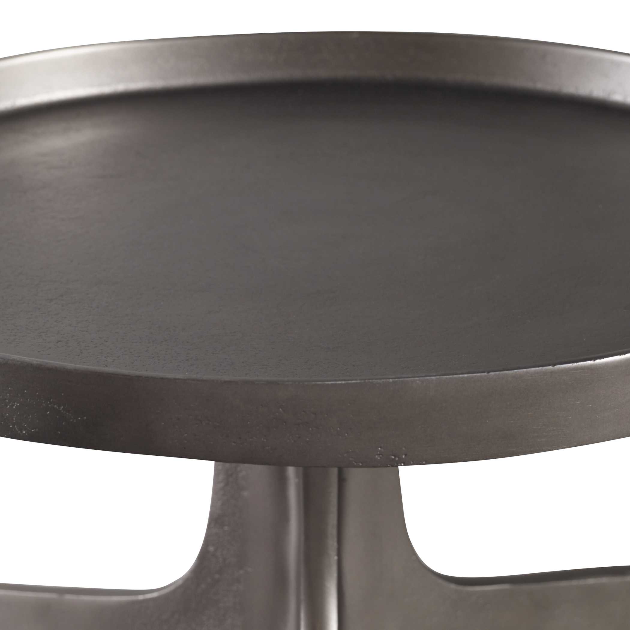Kenna Nickel Accent Table large image 