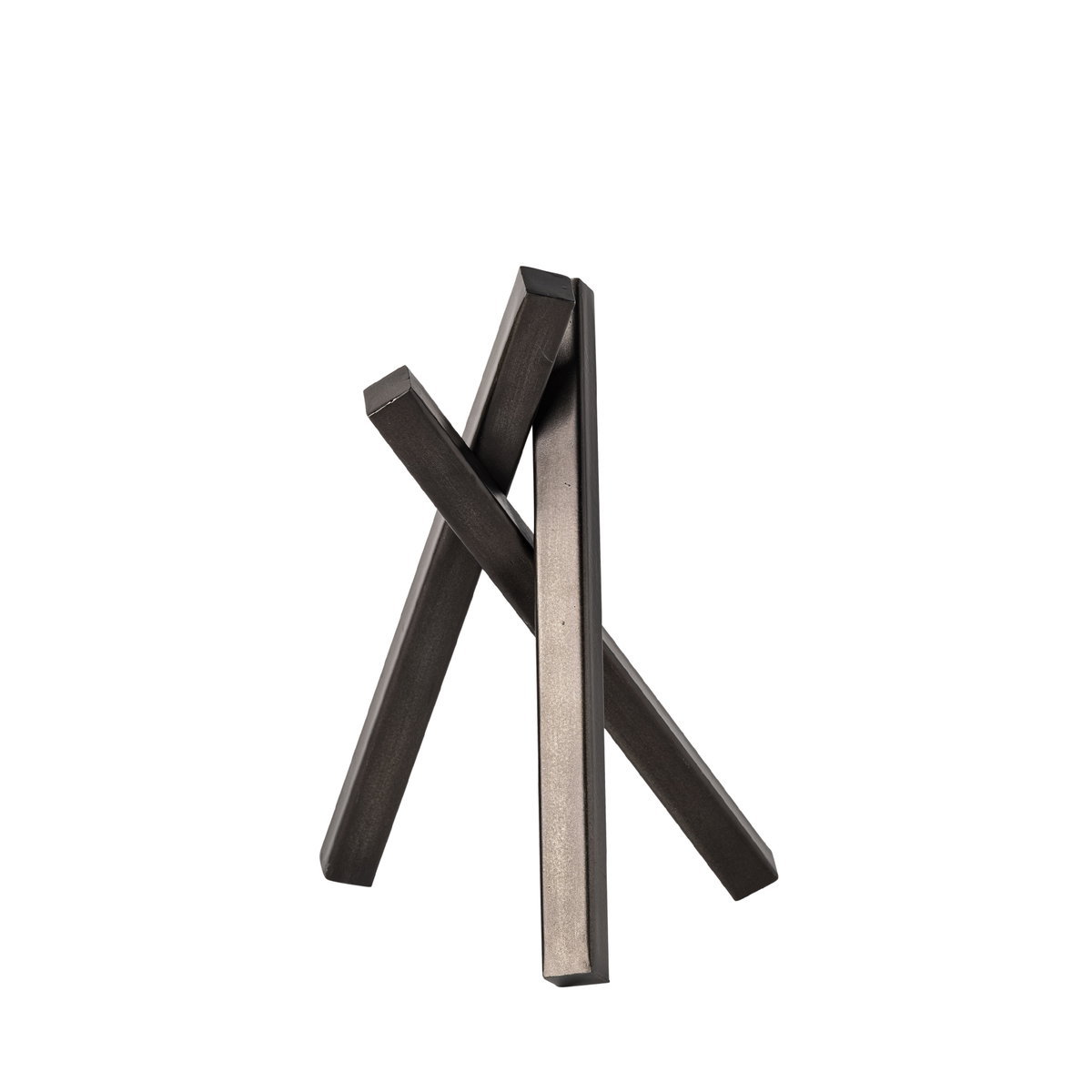 Bastian (Small) 8L x 7W Black Metal Abstract Object, Decorative Object by Mercana, 7.87" length x 7.28" width x 9.84" height View 1