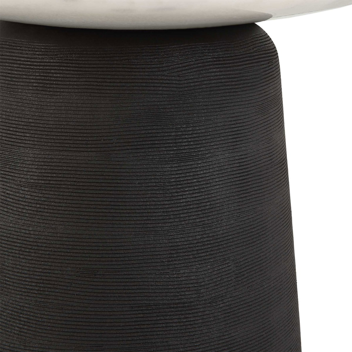 Total Eclipse Marble Accent Table, Side & End Table by Uttermost, 14" width x 24.7" height x 14" depth View 5