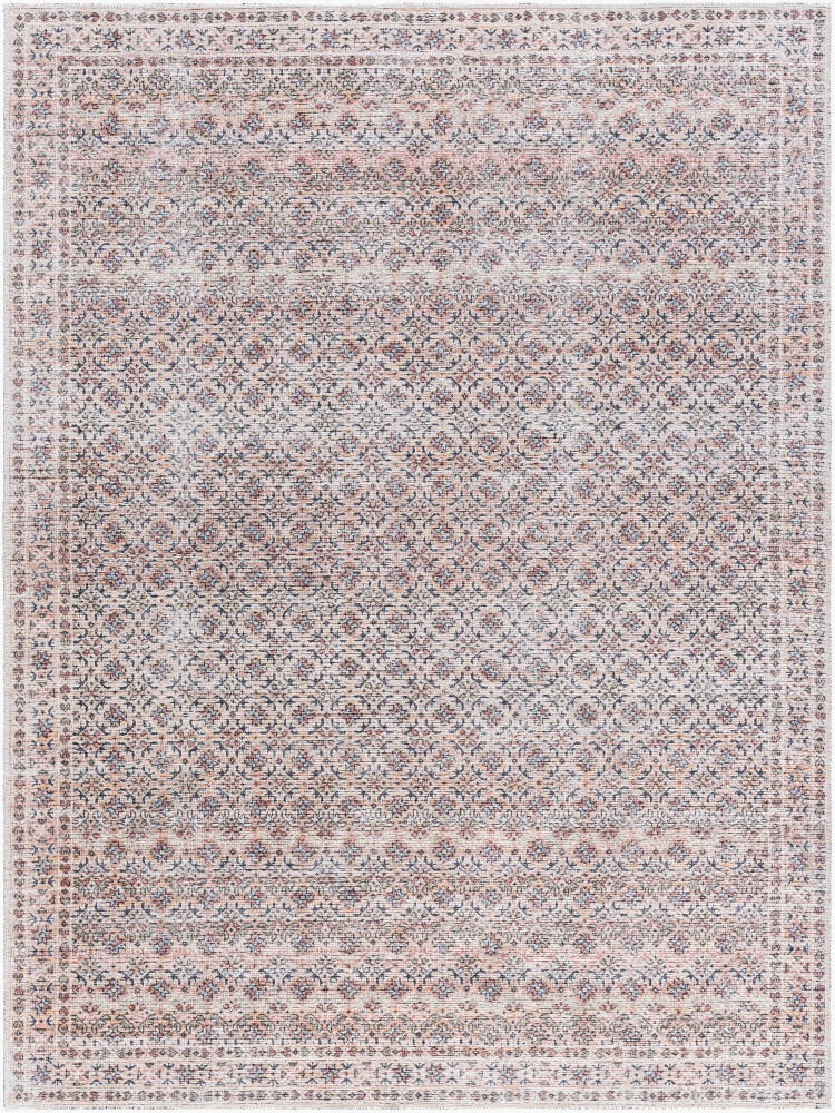 Vinny Machine Woven Rug, by Surya, 1'3.75" length x 1'3.75" width