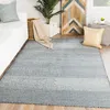 Provence Geometric Hand-Woven Wool Dark Blue/Ivory Area Rug thumbnail 4
