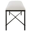 Avenham Black Framed Bench, Benche by Uttermost, 50.5" width x 20.25" height x 16.25" depth thumbnail 6