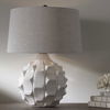Guerina Scalloped White Lamp, by Uttermost, 19" width x 26" height x 19" depth thumbnail 2