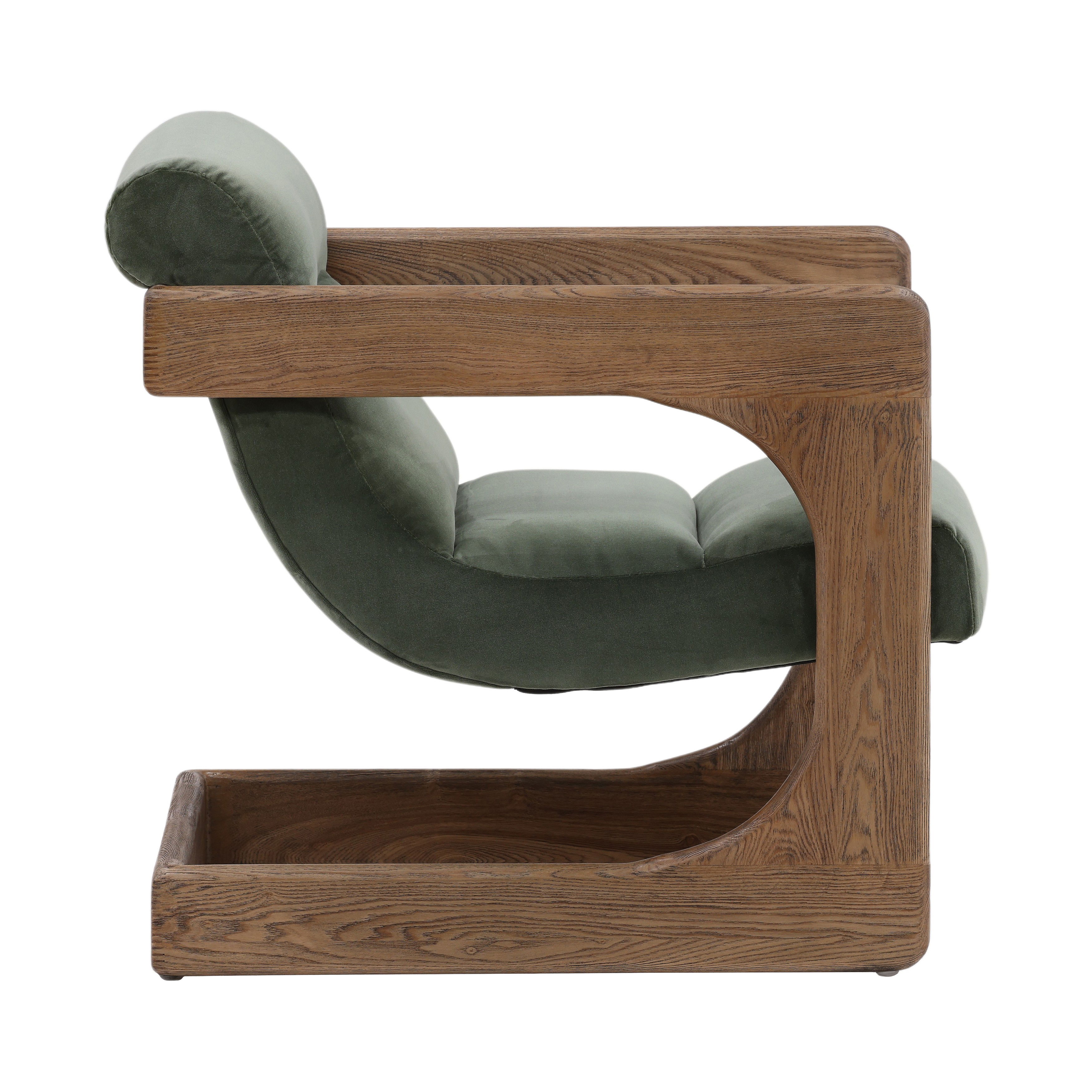 Bridges Occasional Chair Sage, Accent Chair by Dovetail, 24.25" width x 28.95" height x 31.8" depth View 3