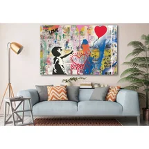 Online Designer Bedroom " There Is Always Hope Colorful Reproduction Banksy Classic Street Wall Design Painting Canvas Print Art Décor "