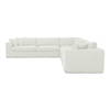 Rue Classic L Modular Sectional Off White, Sectional Sofa by Moe's Home, 136.2" width x 23.6" height x 136.2" depth thumbnail 3