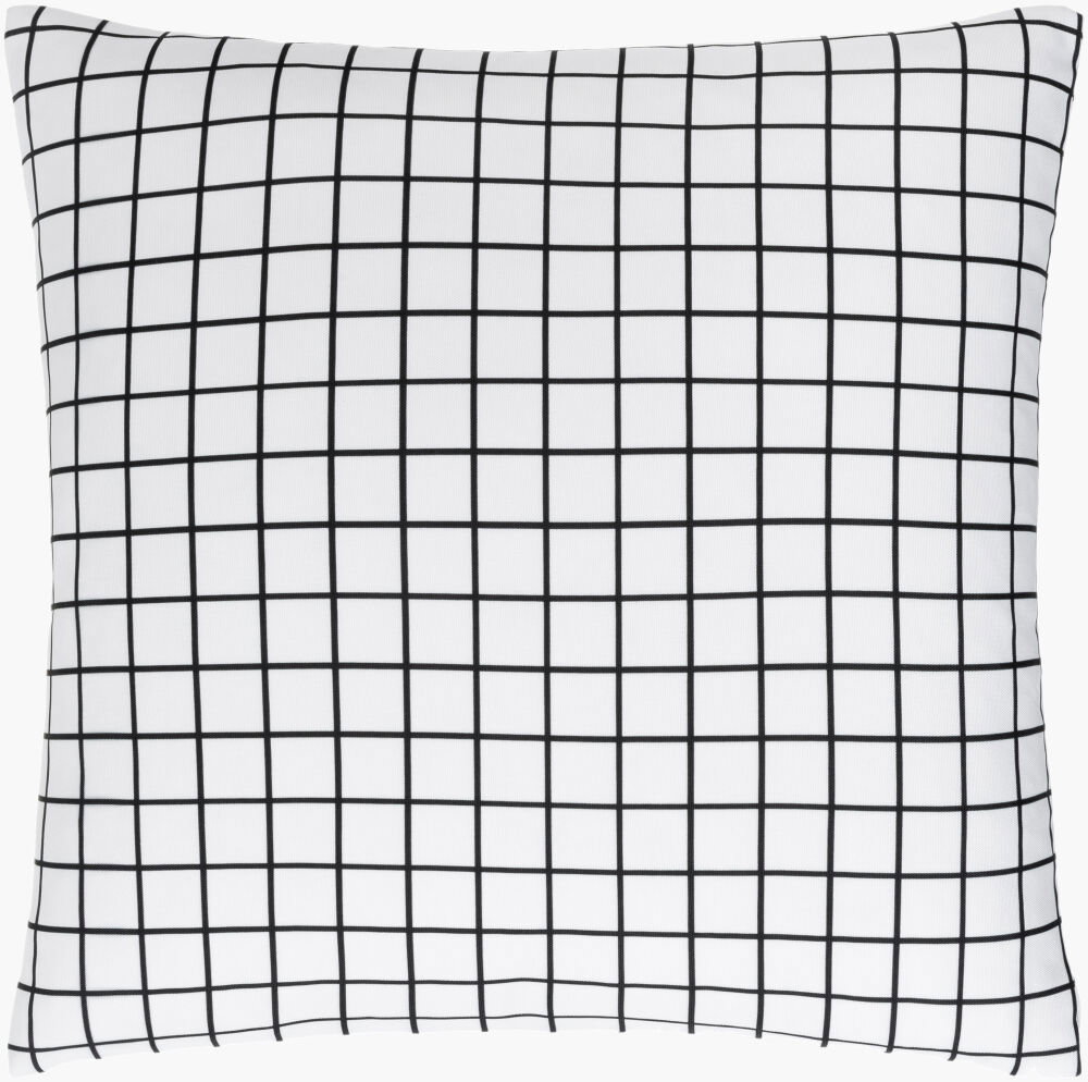 Check Accent Pillow, Decorative Pillow by Surya, 18" length x 18" width