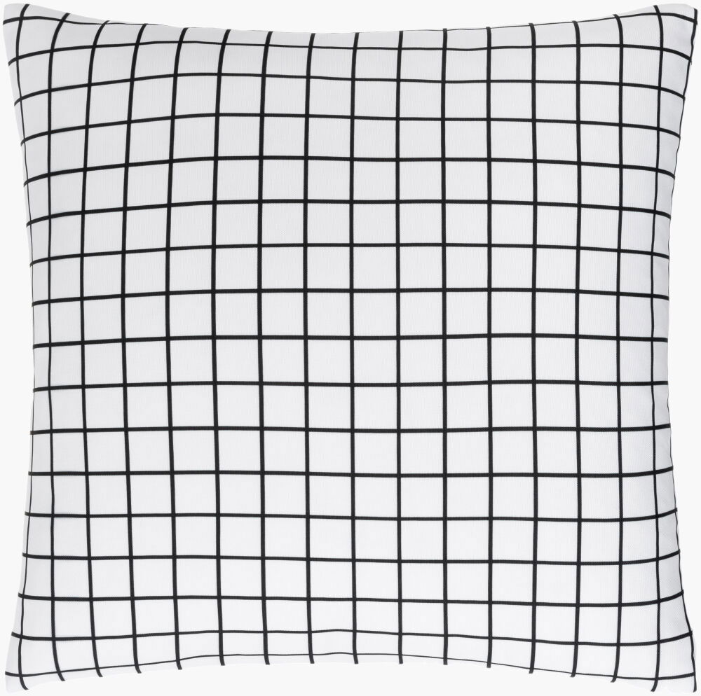 Check Accent Pillow Poly, Decorative Pillow by Surya, 20" length x 20" width
