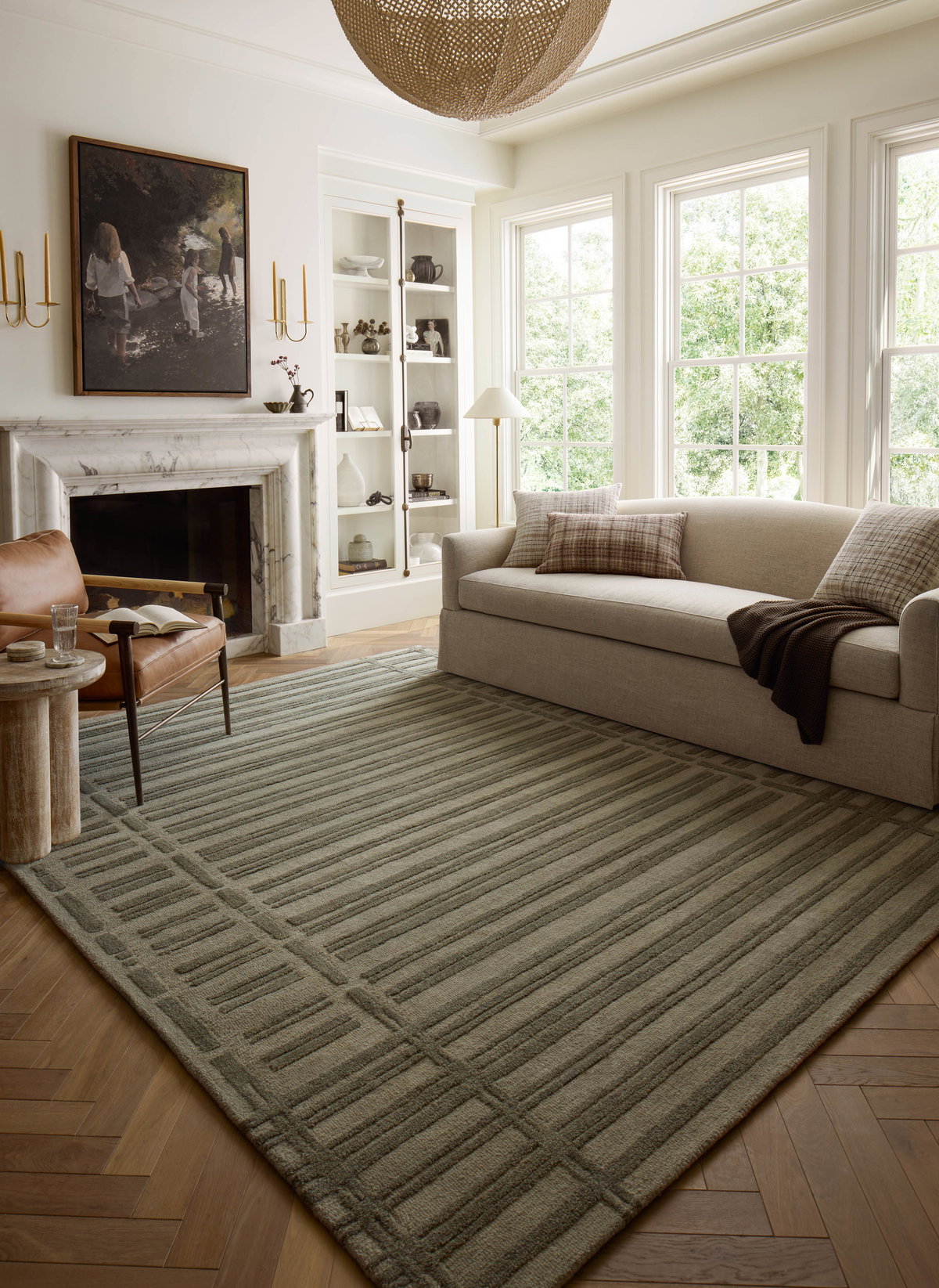 Chris Loves Julia x Loloi Bradley Rug, 5' length x 7'6" width View 2