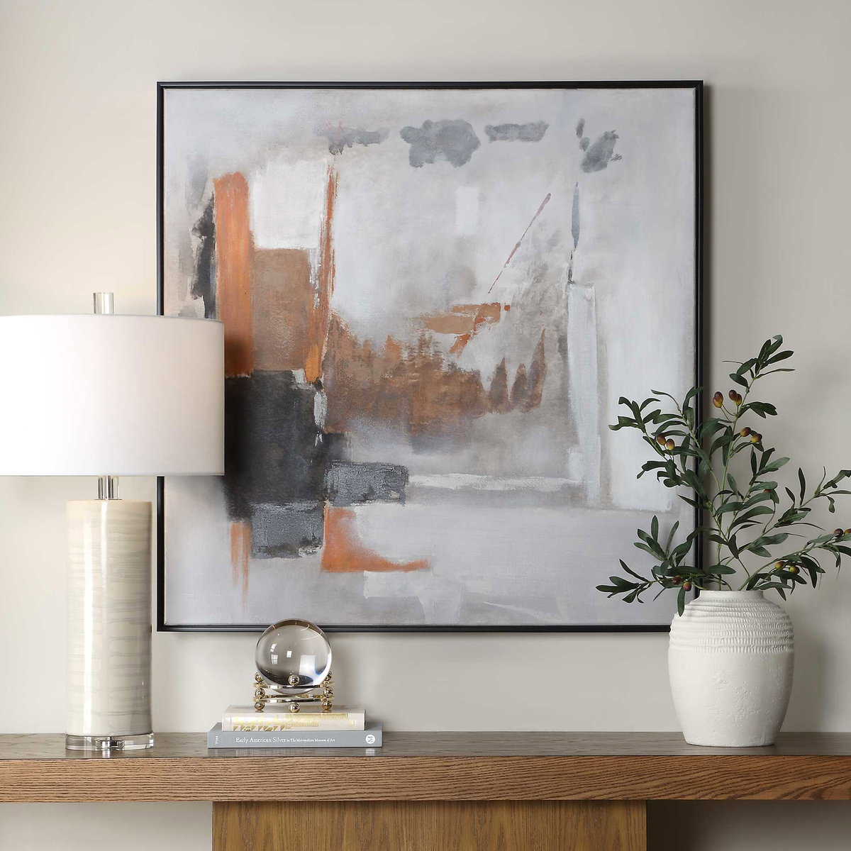 Heat Of The Moment Abstract Art, by Uttermost, 41" width x 41" height x 2" depth View 2