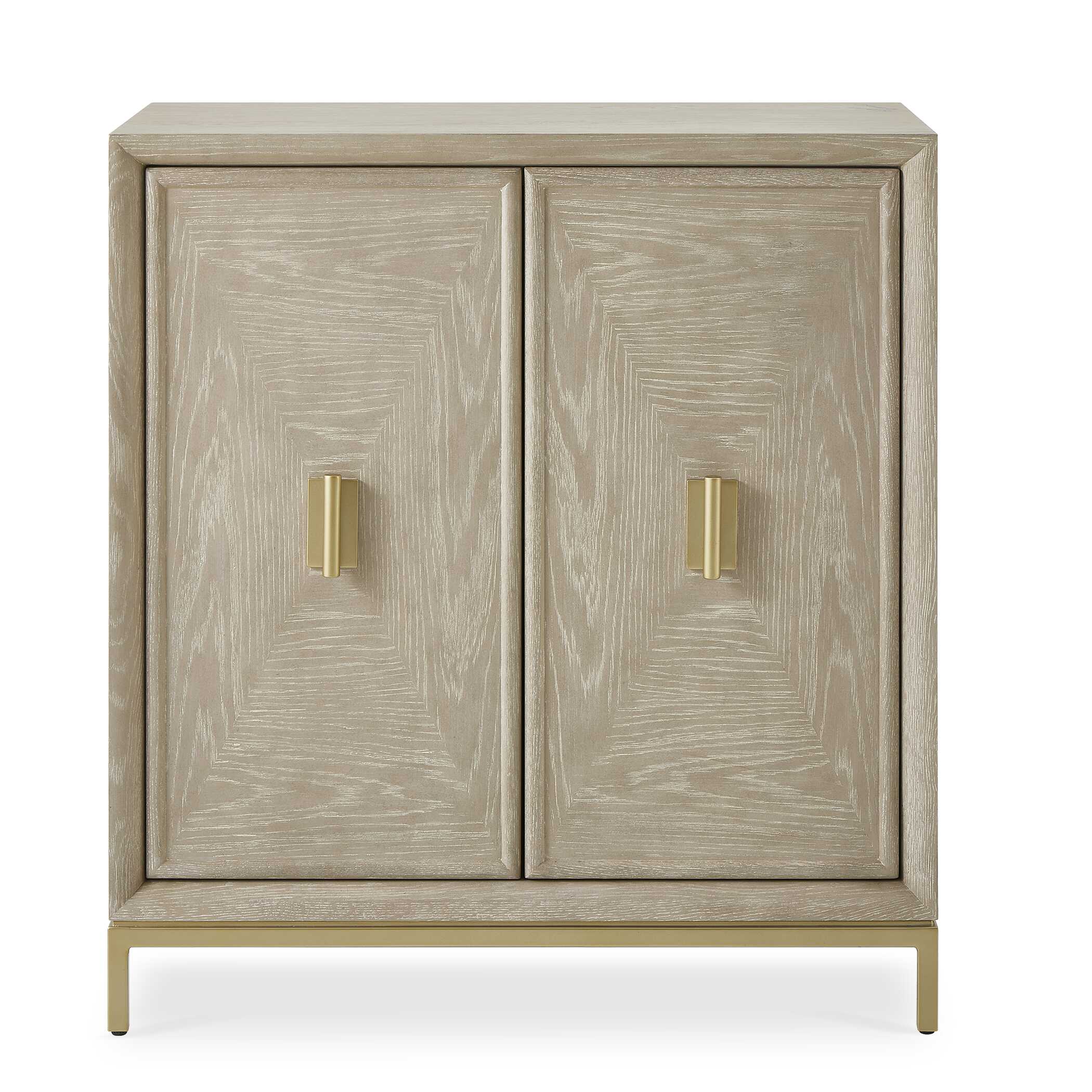 Alessia Washed 2 Door Cabinet, Furniture by Uttermost, 30" width x 33" height x 16" depth View 1