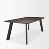 Welborn 84'L x 42'W Rectangular Dining Table | Modern | Dark Brown Wood | Seats 8, by Mercana, 84" length x 42" width x 30" height thumbnail 6