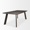 Welborn 84'L x 42'W Rectangular Dining Table | Modern | Dark Brown Wood | Seats 8, by Mercana, 84" length x 42" width x 30" height thumbnail 6