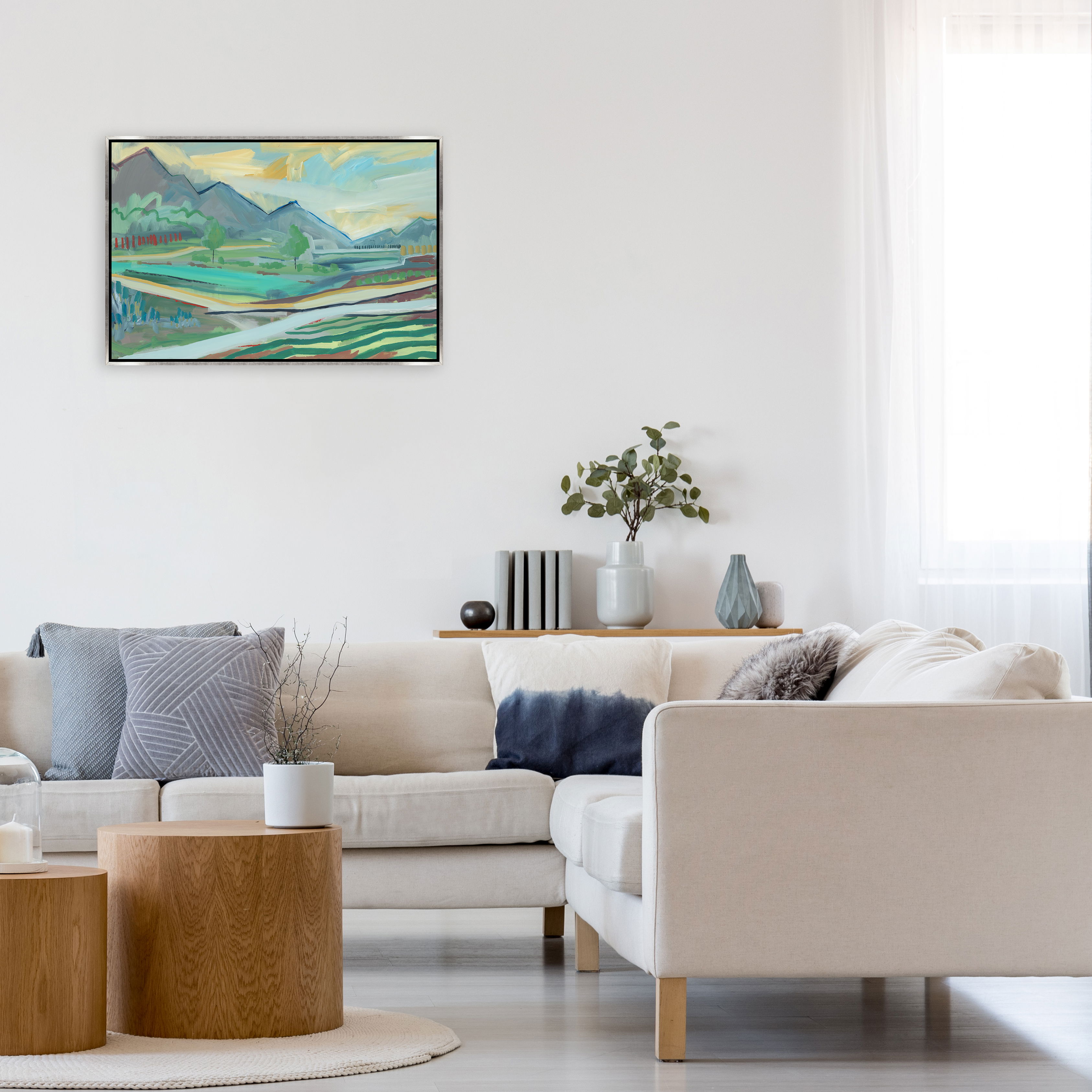 37.5 x 25.5 Landscape With a Road, Art by Leftbank Art, 37.5" width x 25.5" height View 2