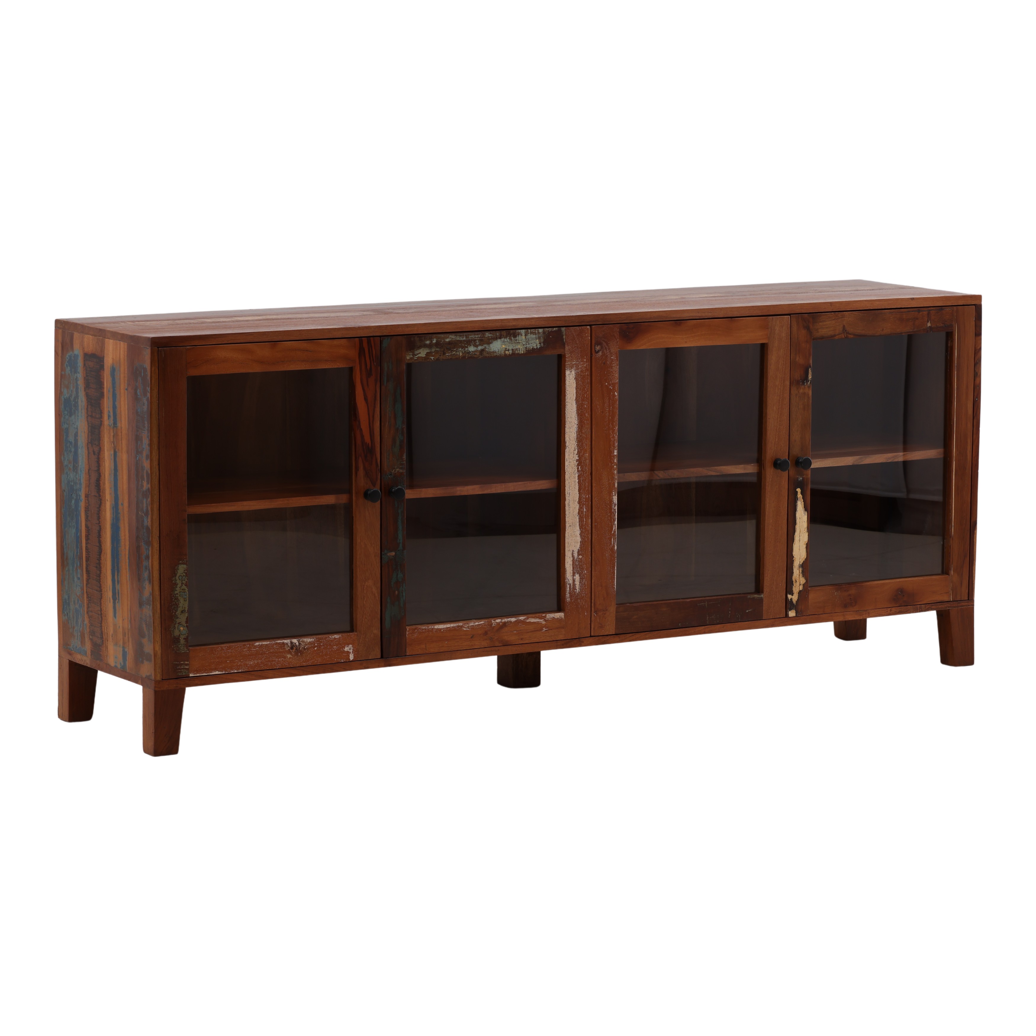 Persea Sideboard Brown, Sideboards & Buffet by Dovetail, 78" width x 32" height x 18" depth View 1