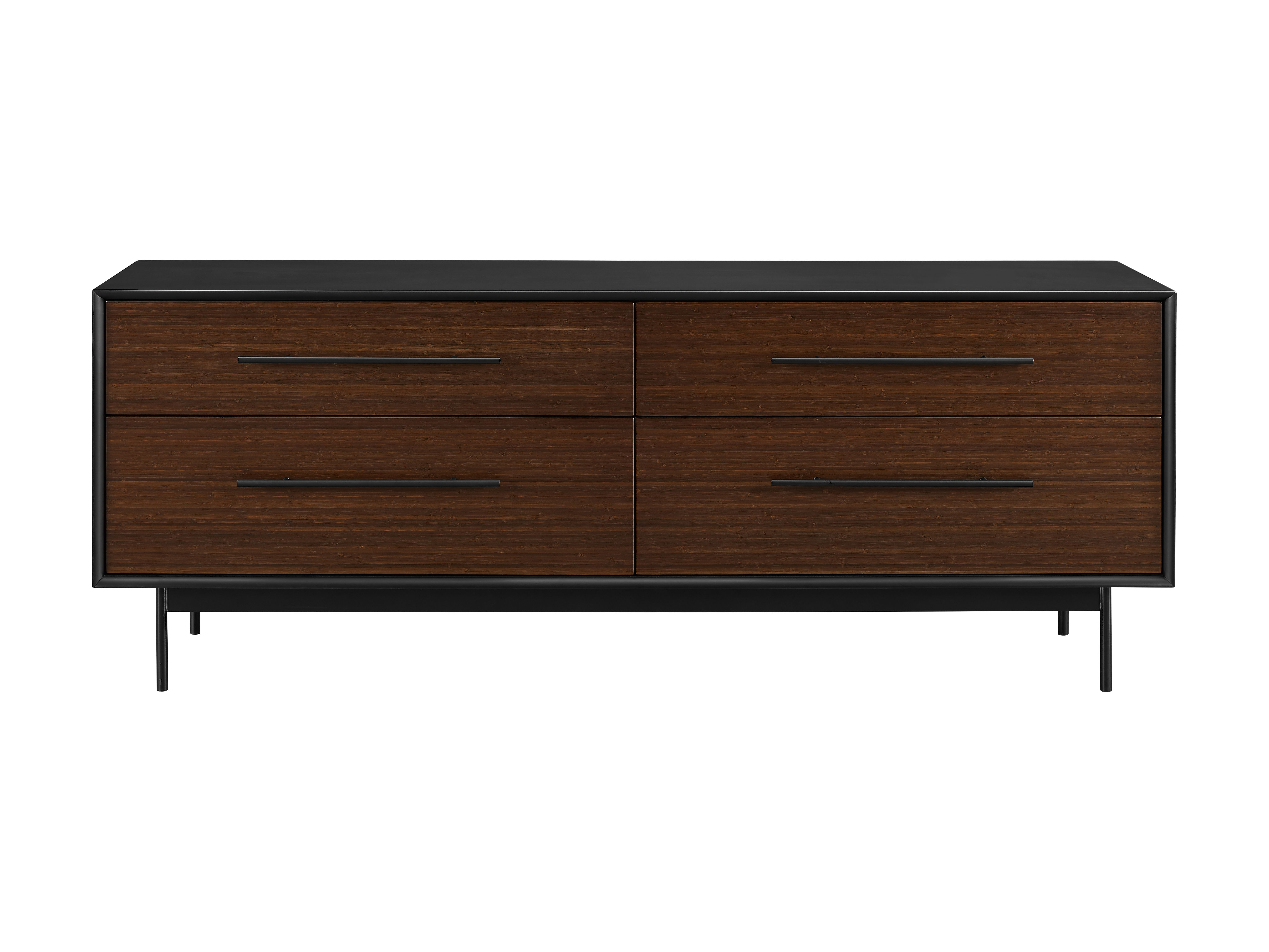 Park Avenue 4 Drawer Double Dresser, Ruby, by Greenington, 18" length x 73.5" width x 28" height View 4