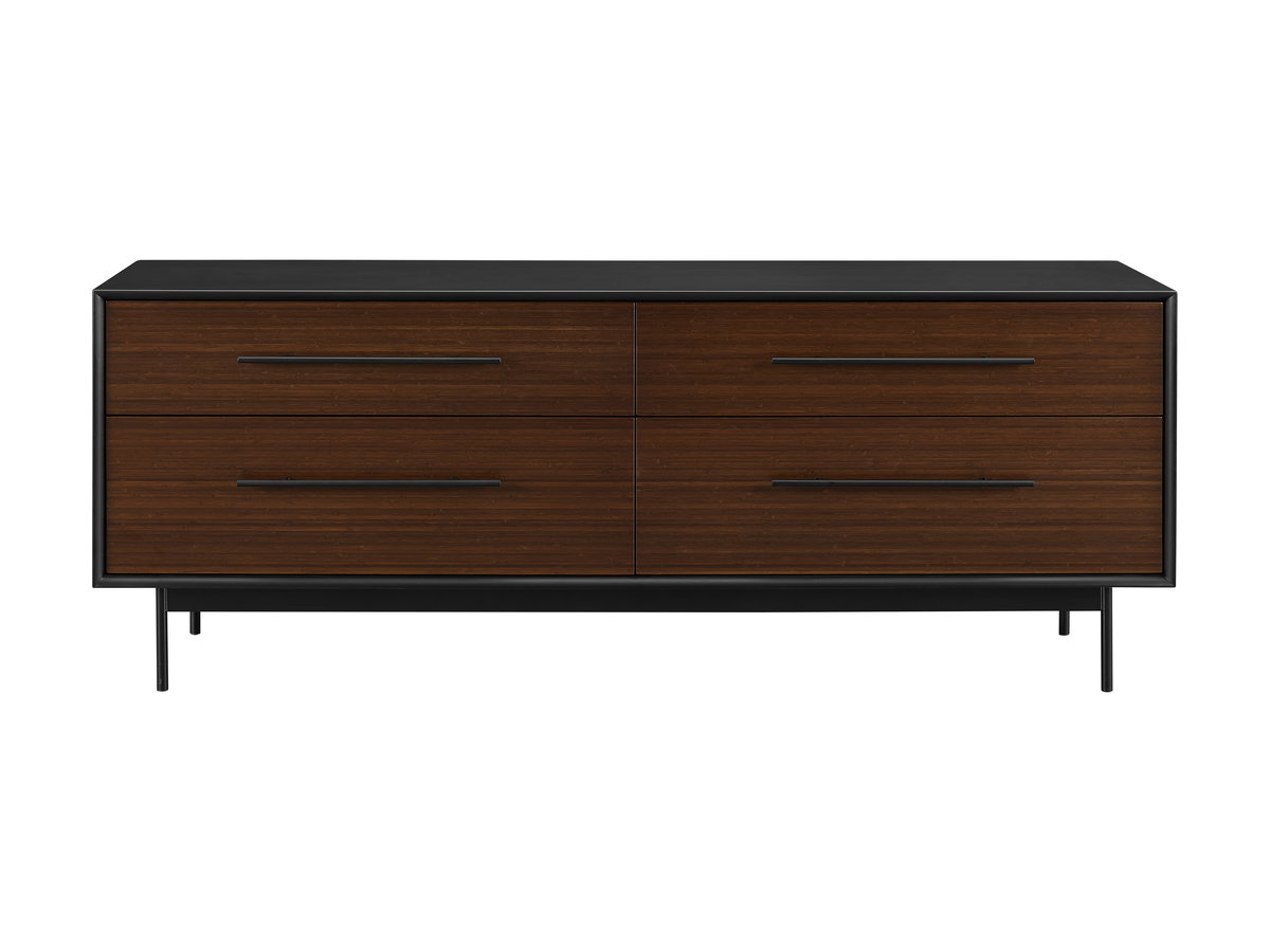Park Avenue 4 Drawer Double Dresser, Ruby, by Greenington, 18" length x 73.5" width x 28" height View 4