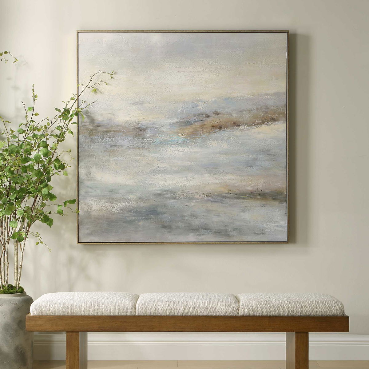 Say When Hand Painted Canvas, Art by Uttermost, 49" width x 49" height x 2.25" depth View 2