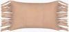 Suede Fringe Lumbar Pillow thumbnail 0