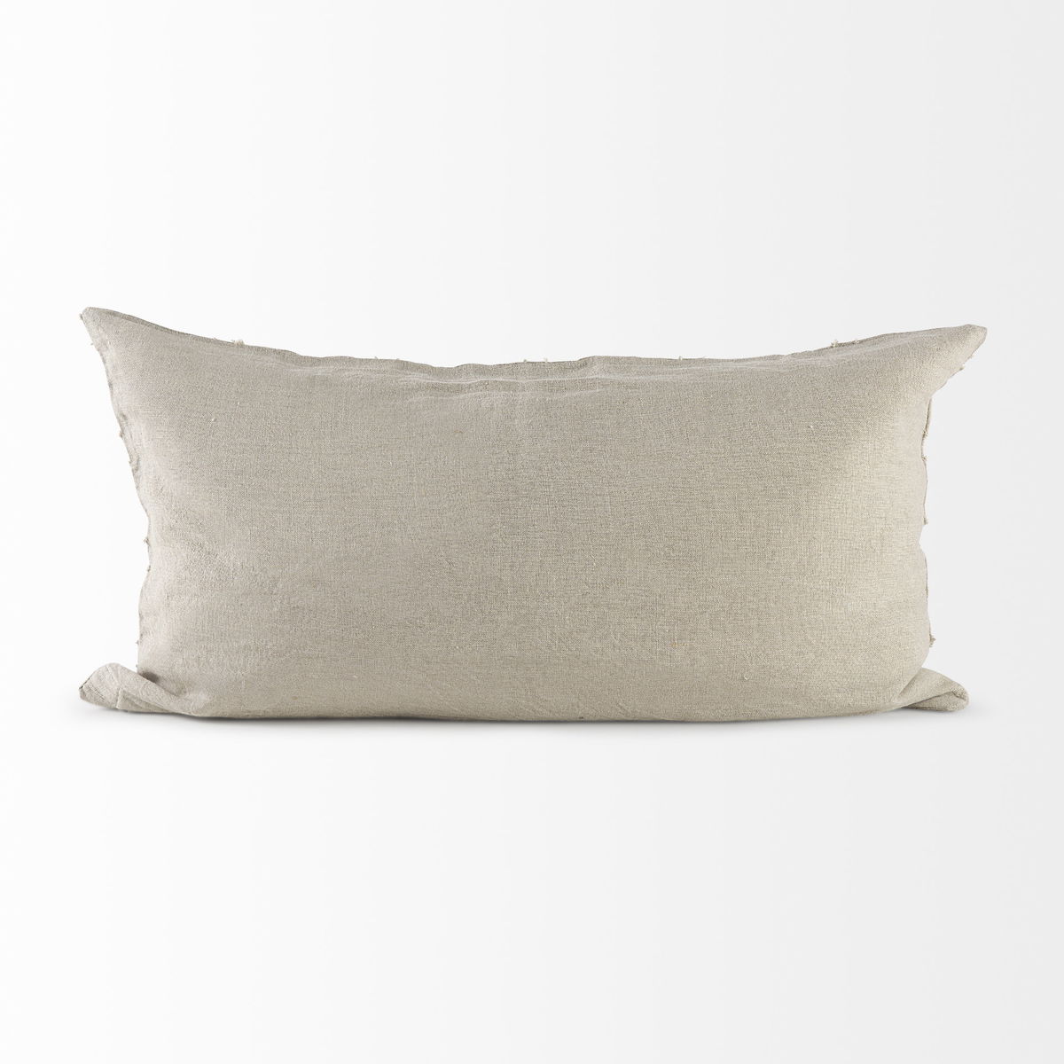 Ivivva 14x26 Beige Fabric Textured Decorative Pillow Cover, by Mercana, 14" length x 26" width x 0.2" height View 8
