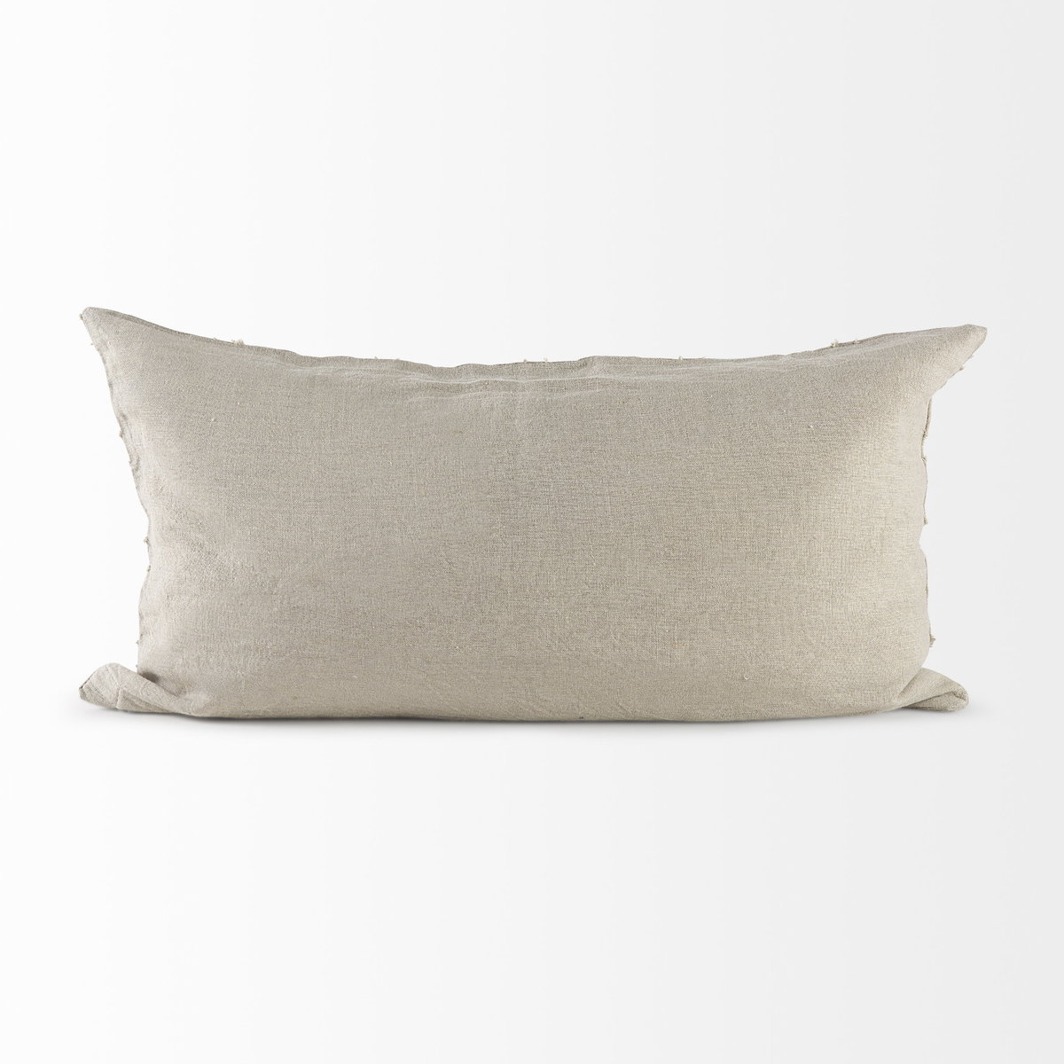 Ivivva 14x26 Beige Fabric Textured Decorative Pillow Cover, by Mercana, 14" length x 26" width x 0.2" height View 8