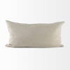Ivivva 14x26 Beige Fabric Textured Decorative Pillow Cover, by Mercana, 14" length x 26" width x 0.2" height thumbnail 8