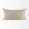 Ivivva 14x26 Beige Fabric Textured Decorative Pillow Cover, by Mercana, 14" length x 26" width x 0.2" height thumbnail 8