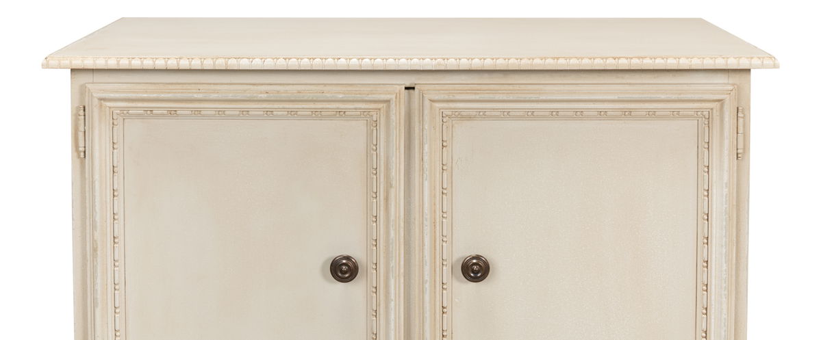2 Door Sideboard  Bright Lime White, by Sarreid, 1'4" length x 3'6" width x 3' height View 8