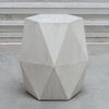 Volker White Geometric Accent Table, Furniture by Uttermost, 18" width x 18" height x 15.6" depth thumbnail 5