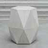 Volker White Geometric Accent Table, Side & End Table by Uttermost, 18" width x 18" height x 15.6" depth thumbnail 5