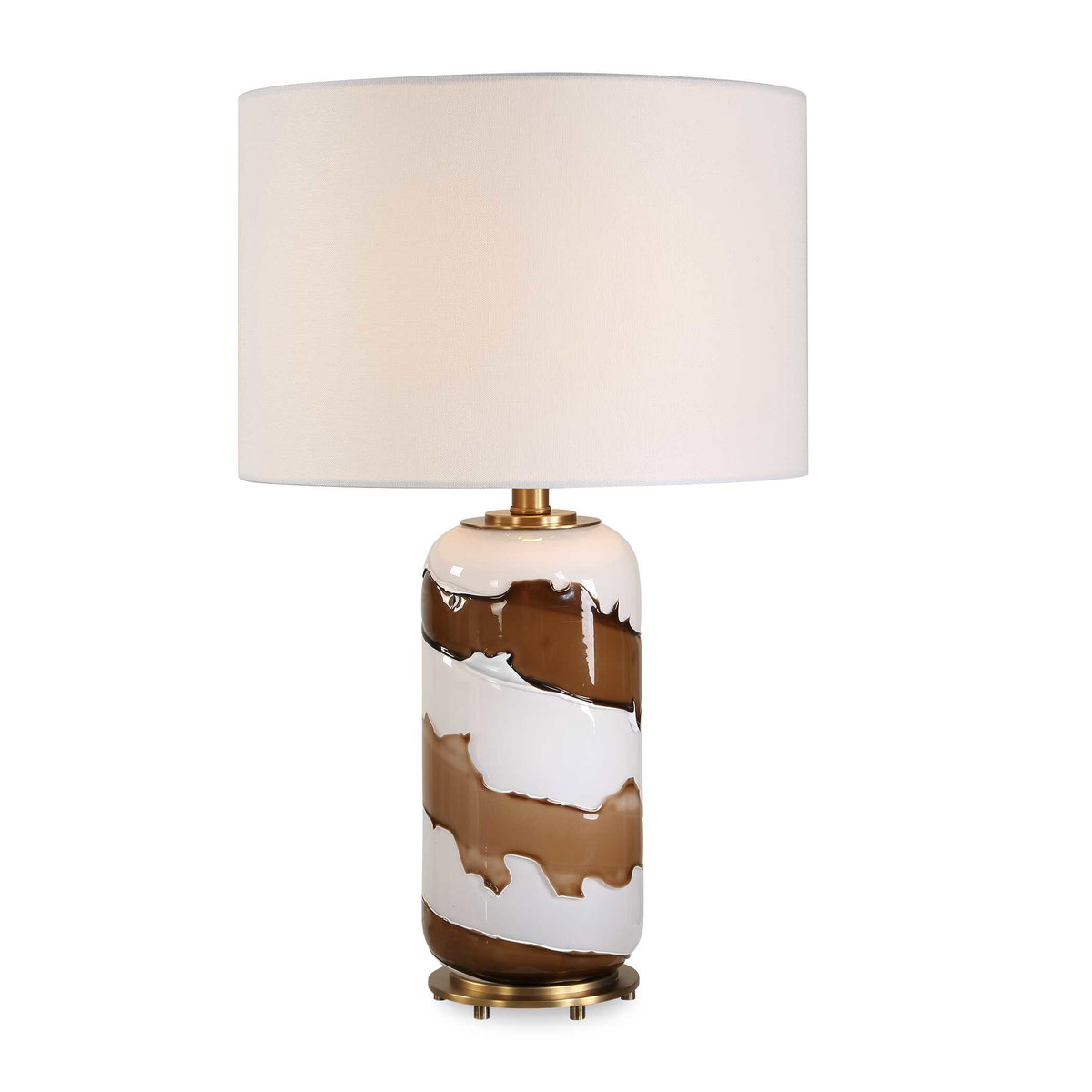 Ararat Swirl Table Lamp, by Uttermost, 15" width x 24" height x 15" depth View 1