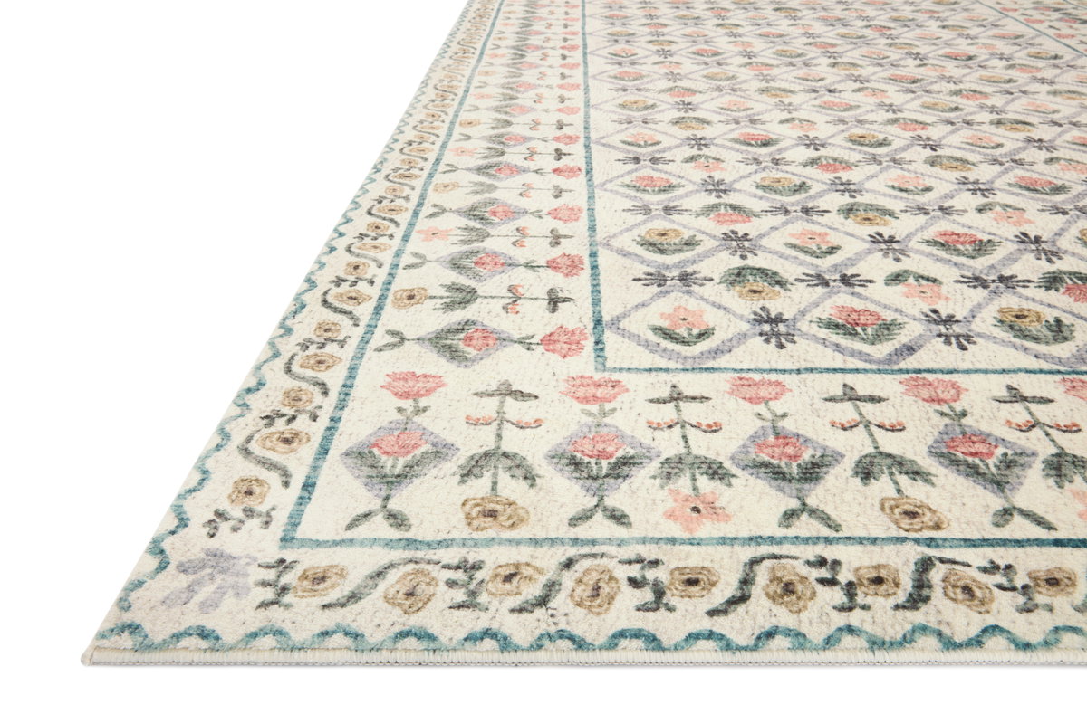 Rifle Paper Co. x Loloi Eden Rug, 8'6" length x 11'6" width View 3