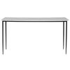 Nightfall White Marble Console Table, Furniture by Uttermost, 59" width x 31.5" height x 16" depth thumbnail 1