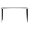 Nightfall White Marble Console Table, by Uttermost, 59" width x 31.5" height x 16" depth thumbnail 1