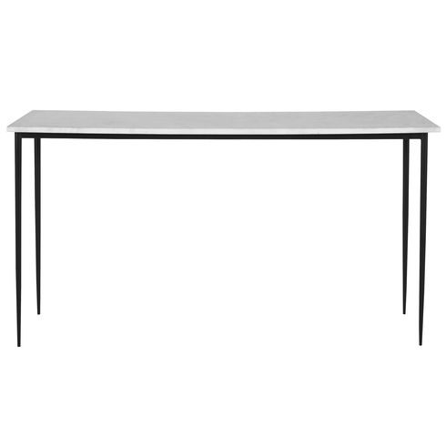 Nightfall White Marble Console Table