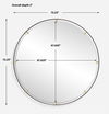 Grand Pendulum Round Mirror, by Uttermost, 72.25" width x 72.25" height x 2" depth thumbnail 3