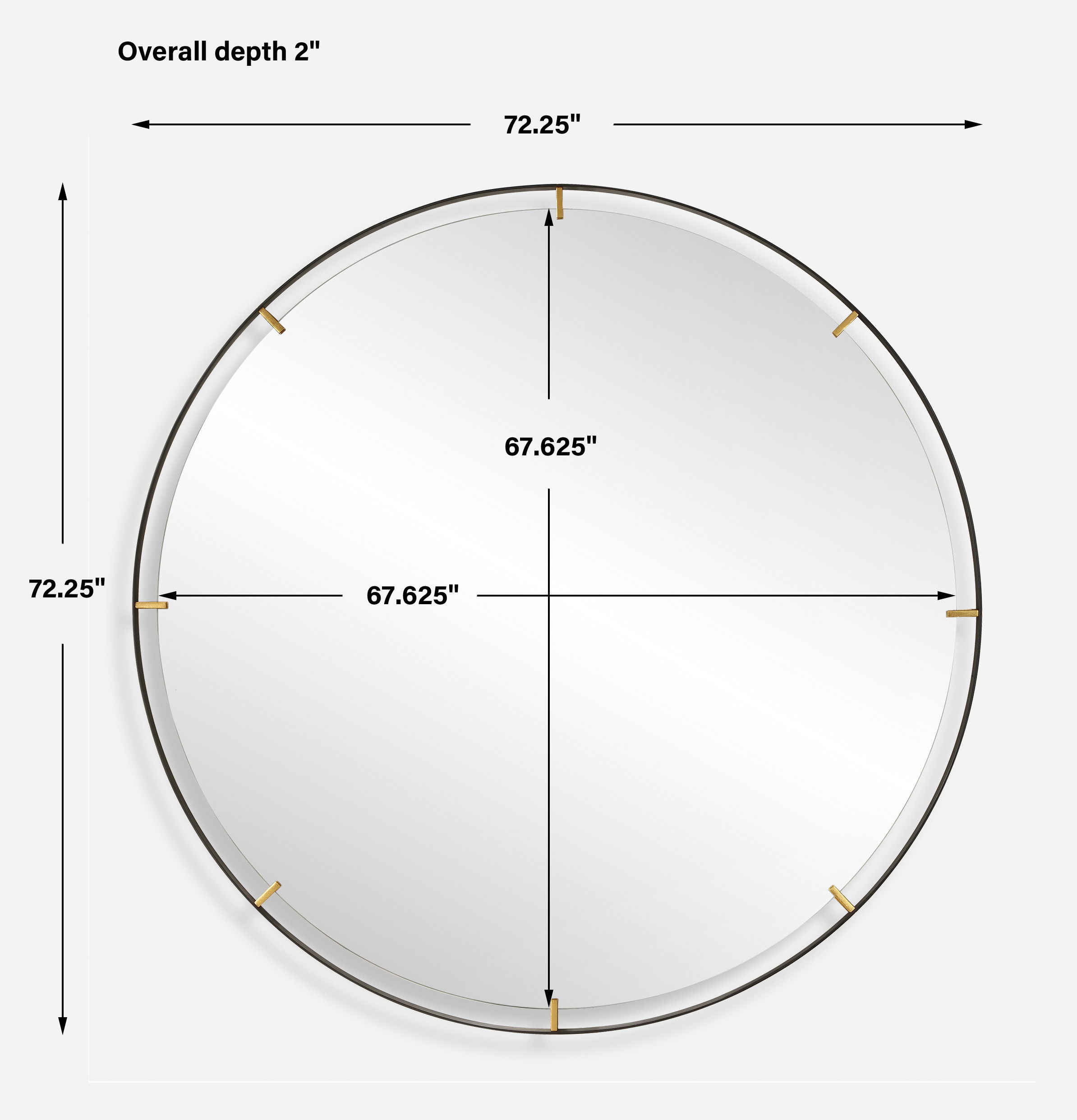 Grand Pendulum Round Mirror large image 