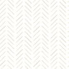 Painted Herringbone Off White Wallpaper, by York Wall, 33' length x 1'8.5" width x 0.02" depth thumbnail