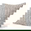 Jenna Beige with Merlot Print Linen Square Decorative Pillow Cover thumbnail 0