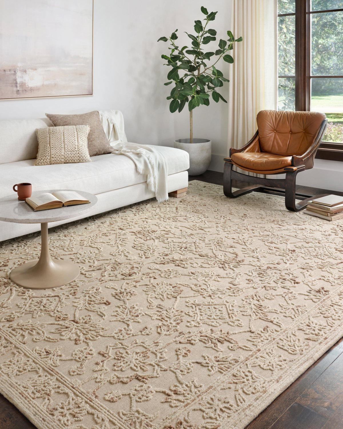 Loloi Halle Rug, 1'6" length x 1'6" width View 2