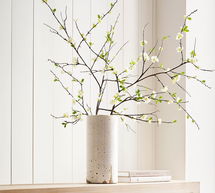 Online Designer Hallway/Entry Faux Blossom Branch, 60", White