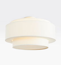 Online Designer Bedroom Tiered Drum Semi-Flush Mount Fixture