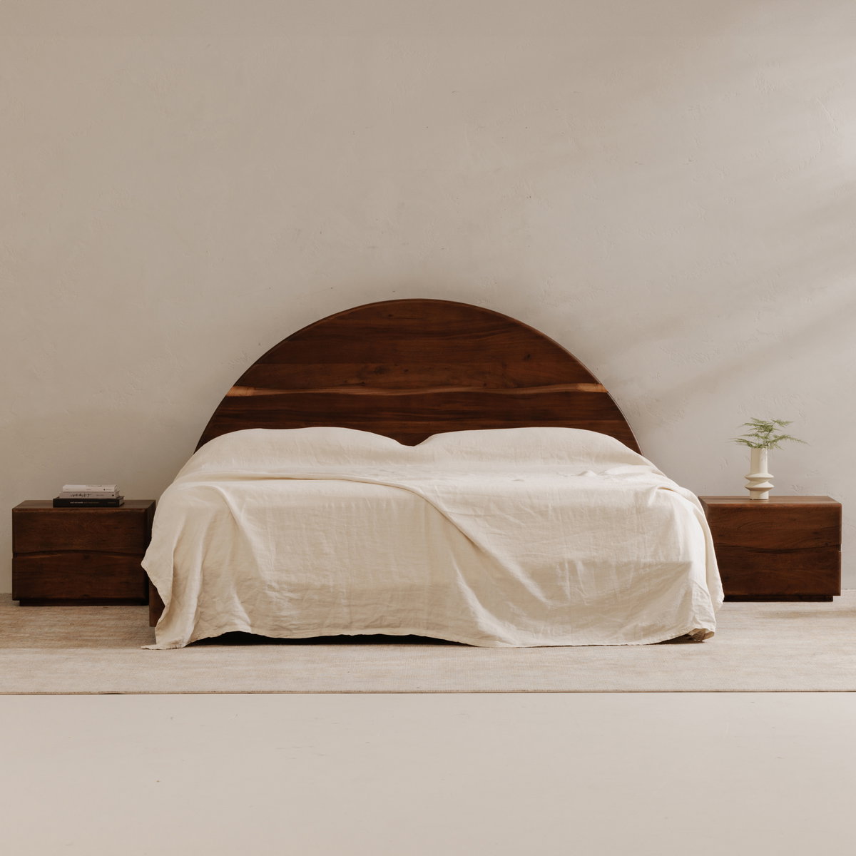 Watson Queen Bed Brown, by Moe's Home, 65" width x 50" height x 84" depth View 14