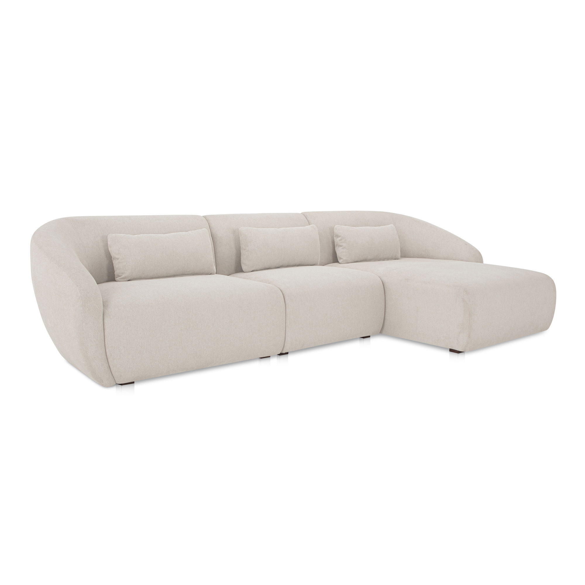 Amelia Lounge Modular Right Sectional Warm White large image 