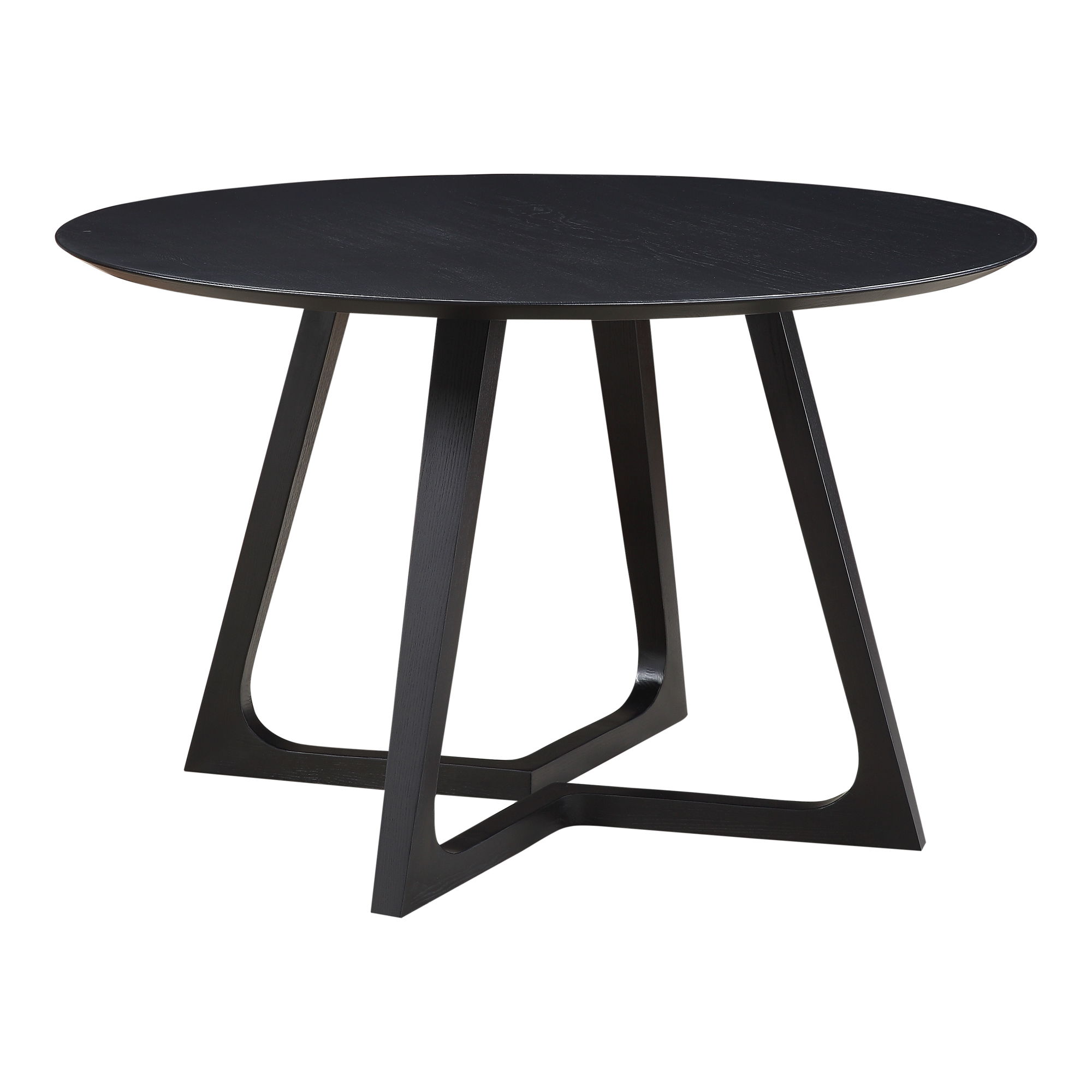 Godenza Round Dining Table Black, by Moe's Home, 47.5" width x 29.5" height x 47.5" depth View 2