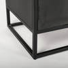 Sloan 47.5W x 85.5H Black Wood with Black Metal Frame Arch Cabinet, Cabinets & Sideboard by Mercana, 47.5" length x 18.5" width x 85.5" height thumbnail 12