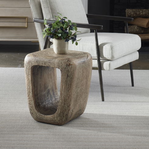 Loophole Bleached Wash Accent Stool