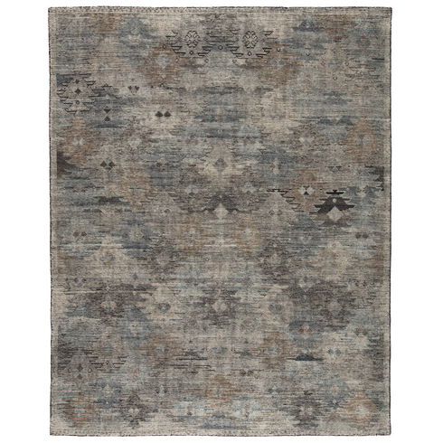 Nakoda Hand-Knotted Tribal Black/ White Area Rug
